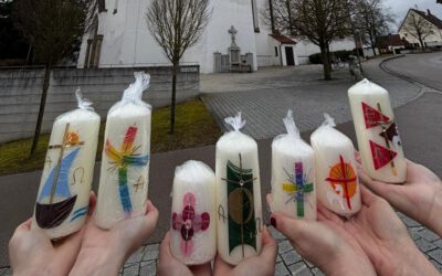 Osterkerzenverkauf der Ministranten