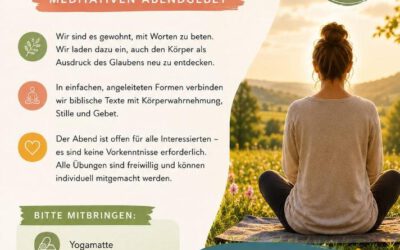 Mit dem Körper beten – Einladung zum meditativen Abendgebet